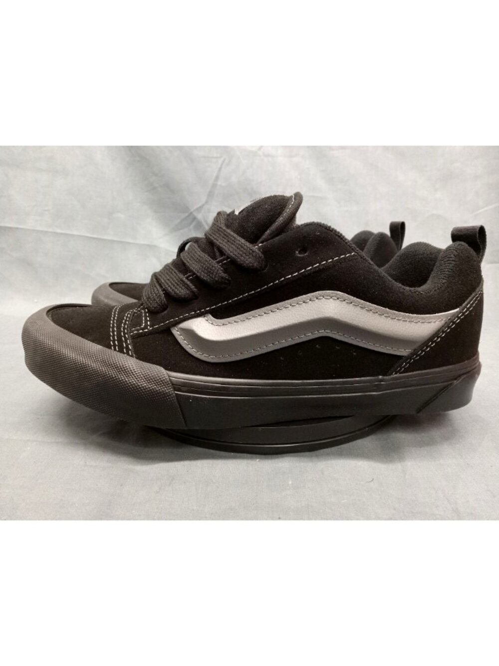 Vans Boys Knu School Sneakers Black Grey Pewter Boys Size 6.5 NEW IN BOX! - Picture 5 of 13